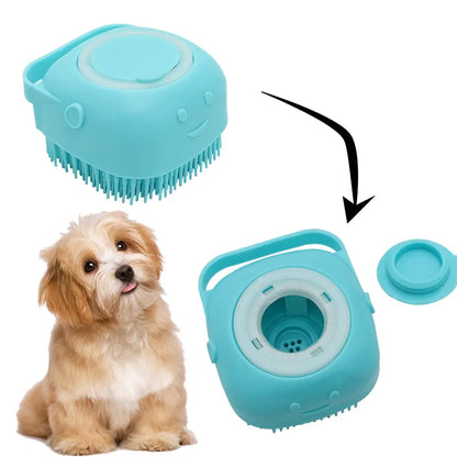 Cepillo de Masaje y Baño para Mascotas  El cuidado que tu mascota merece, en un solo producto 🐶 🐱🚿