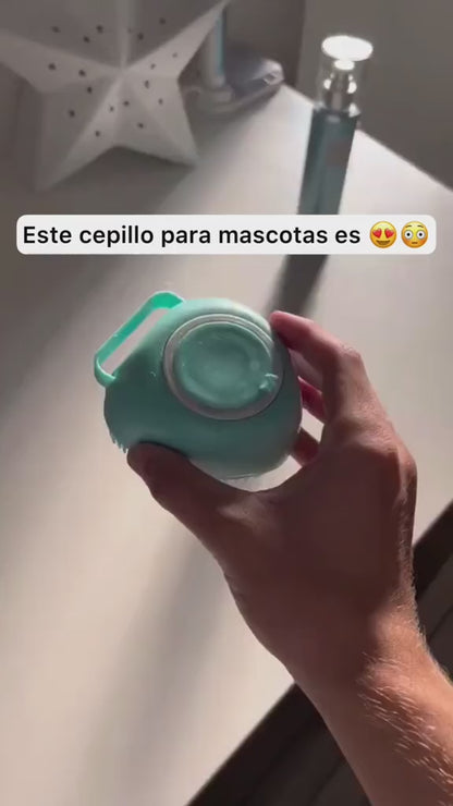 Cepillo de Masaje y Baño para Mascotas  El cuidado que tu mascota merece, en un solo producto 🐶 🐱🚿